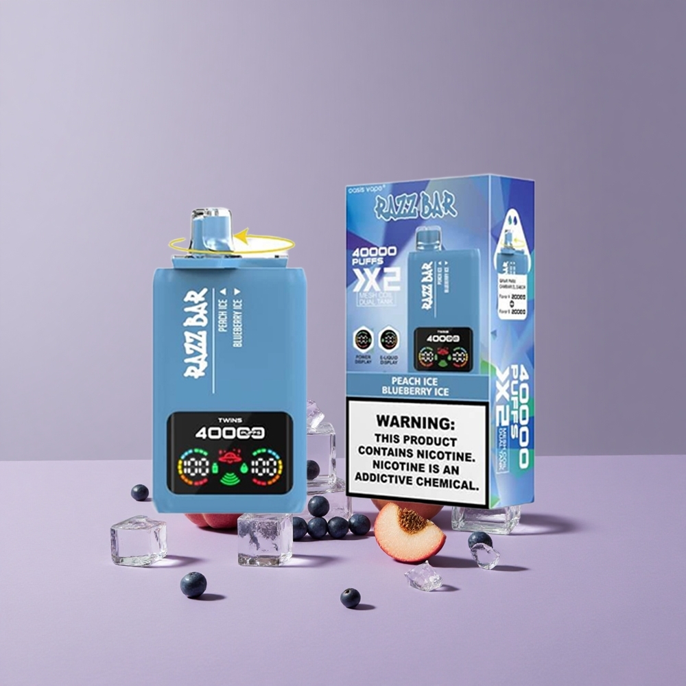 Razz Bar 40000 Puffs Eldobható vape Barackfagylalt_Áfonyafagylalt