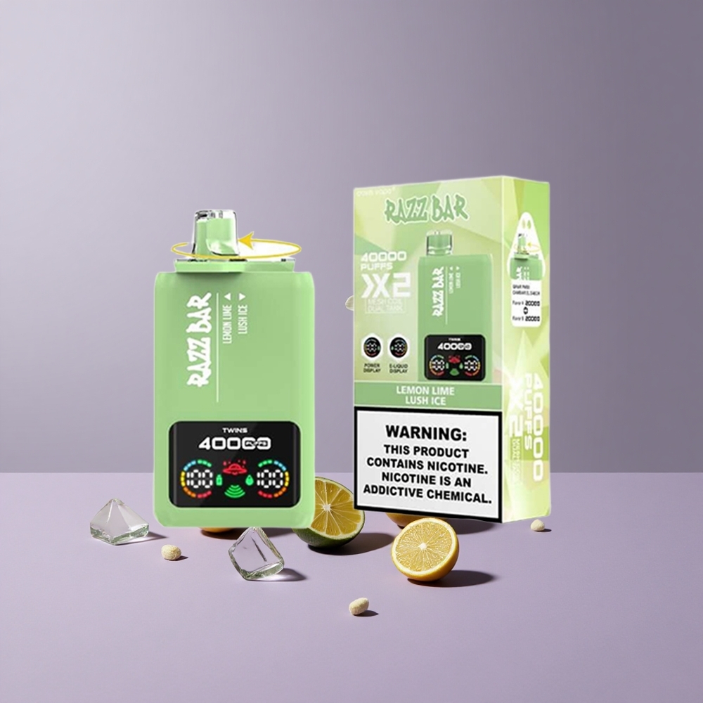 Razz Bar 40000 Puffs Eldobható vape Citromlime_Jégkristály