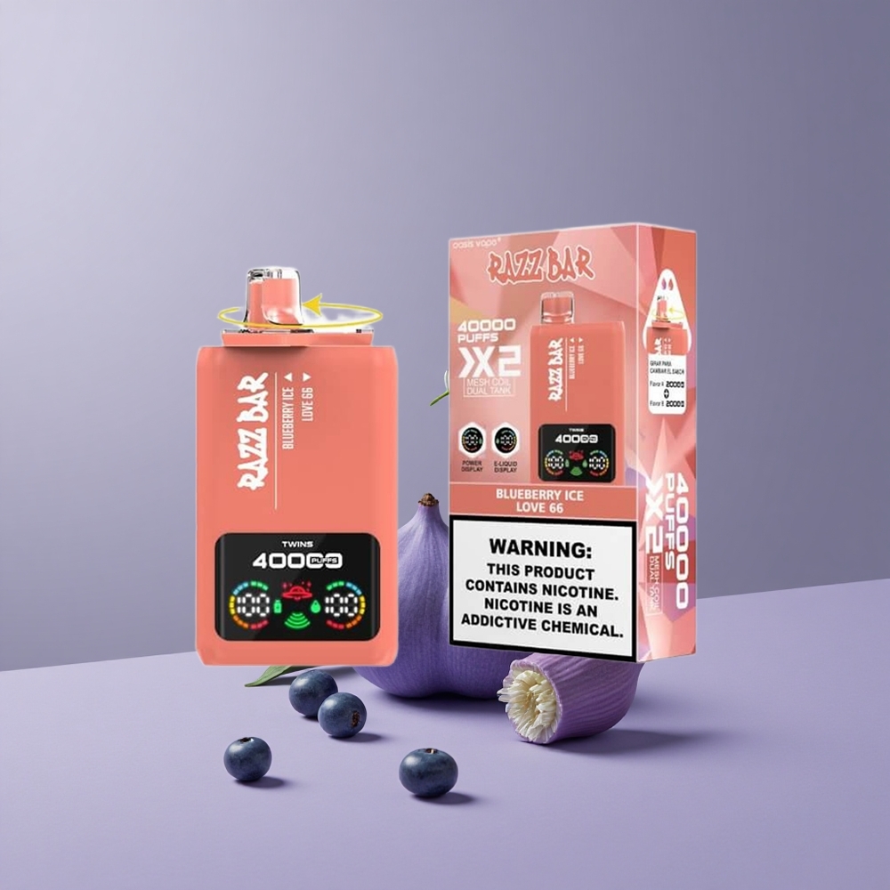 Razz Bar 40000 Puffs Eldobható vape Meggyjég_Love 66