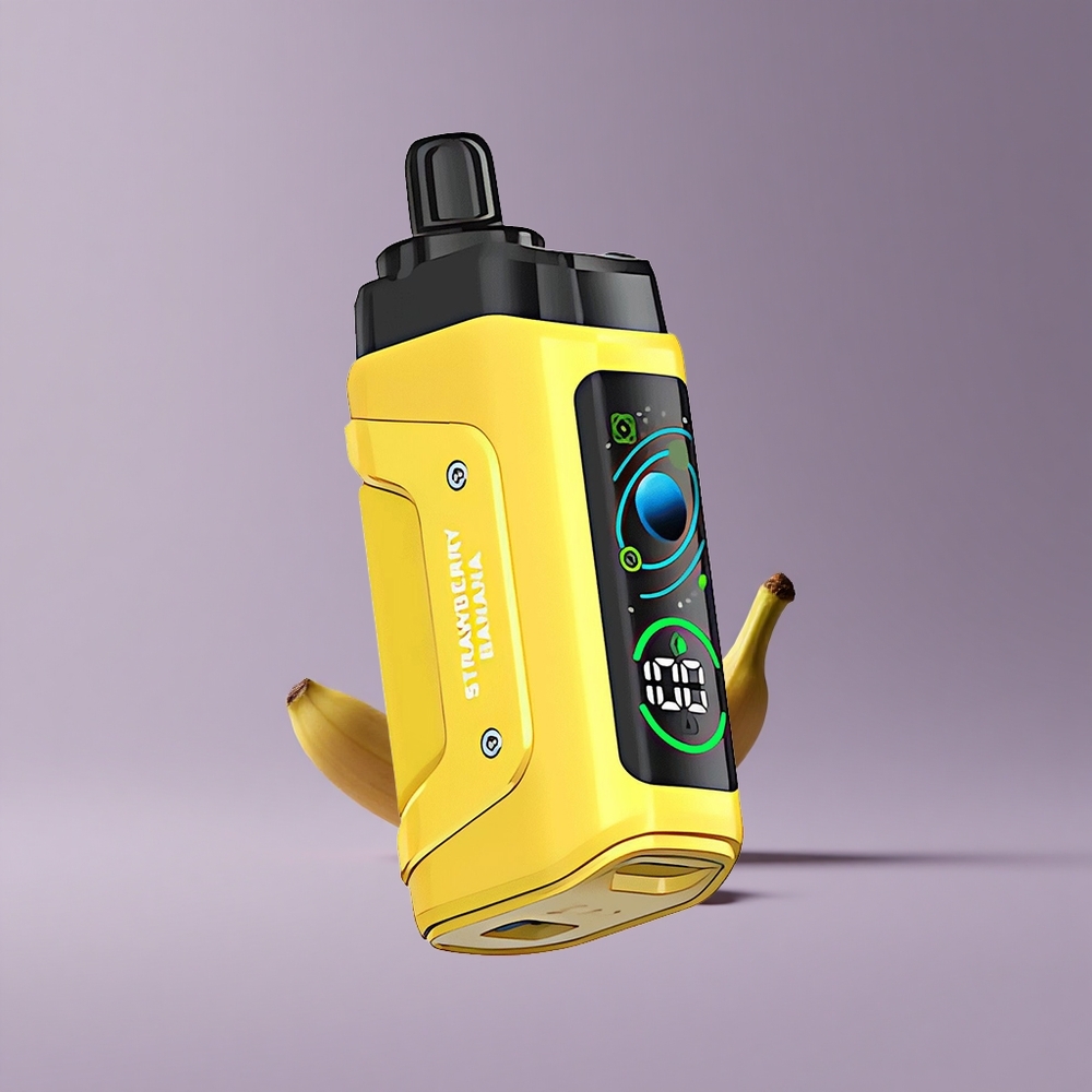 Razz Bar 45000 Puffs Egyszer Használatos Vape Eper Banán és Beállítható Légáramlás Razz Bar 45000 Puffs Egyszer Használatos Vape Eper Banán és Beállítható Légáramlás