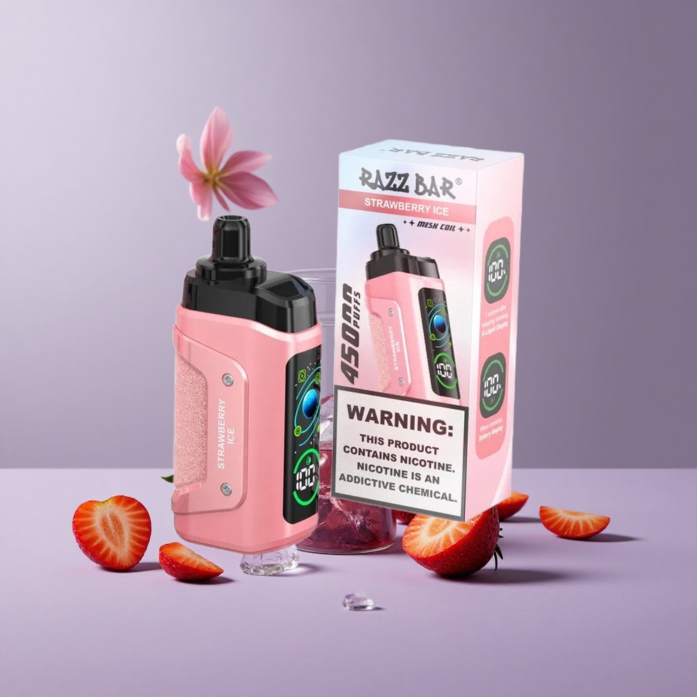 Razz Bar 45000 Puffs Egyszer Használatos Vape Eper Jég