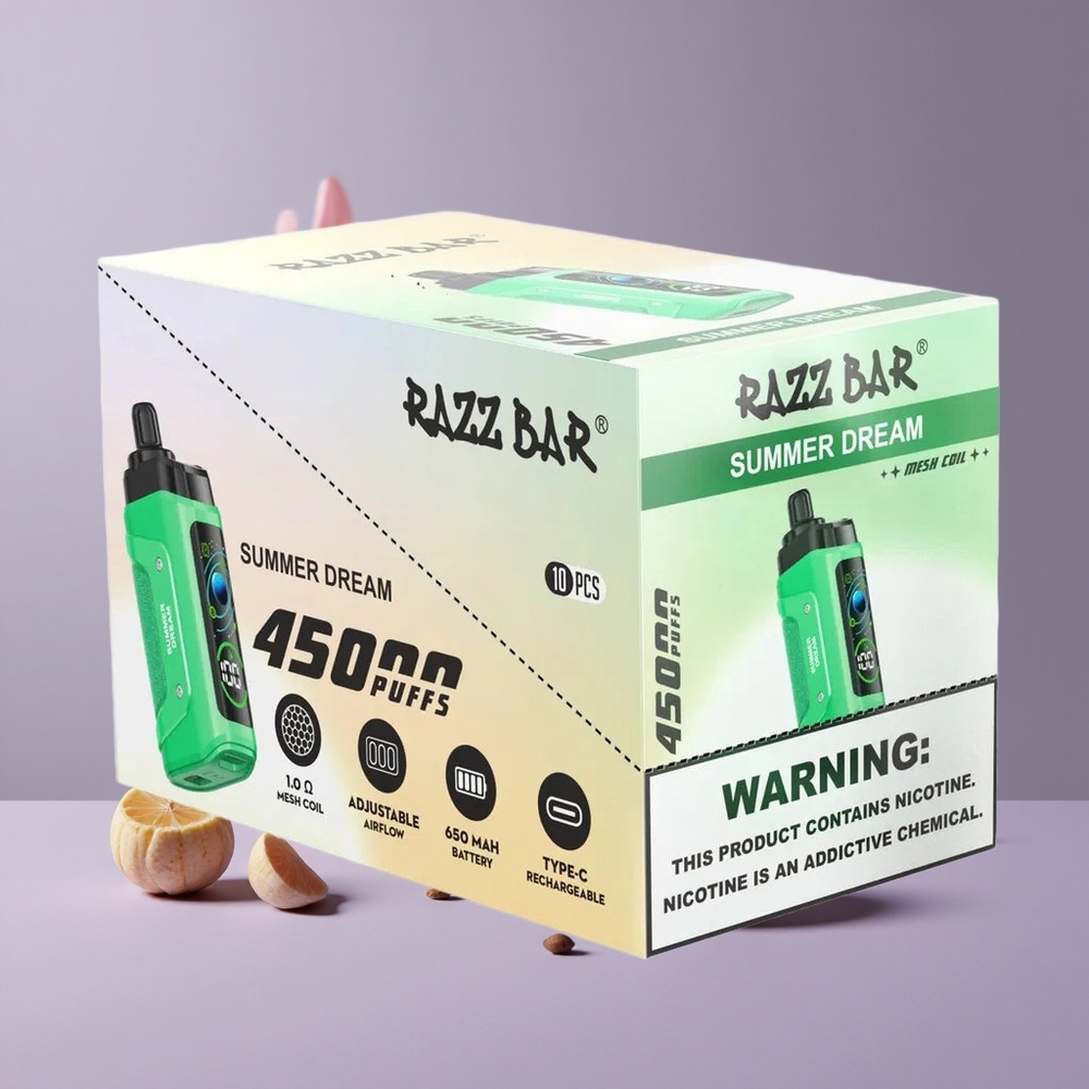 Razz Bar 45000 Puffs Egyszer Használatos Vape Nyári Álom