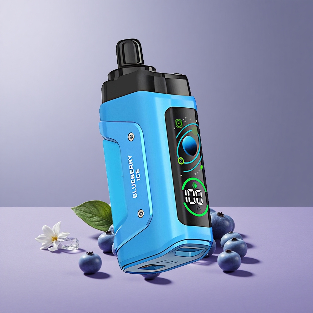 Razz Bar 45000 Puffs Egyszerhasználatos E-vizipipa Megafeszültségű Mesh Tekercs Áfonya Jég Razz Bar 45000 Puffs Egyszerhasználatos E-vizipipa Megafeszültségű Mesh Tekercs Áfonya Jég