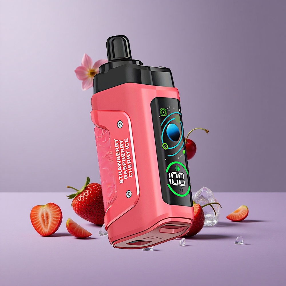 Razz Bar 45000 Puffs Eldobható Vape Eper-Cseresznye Jég