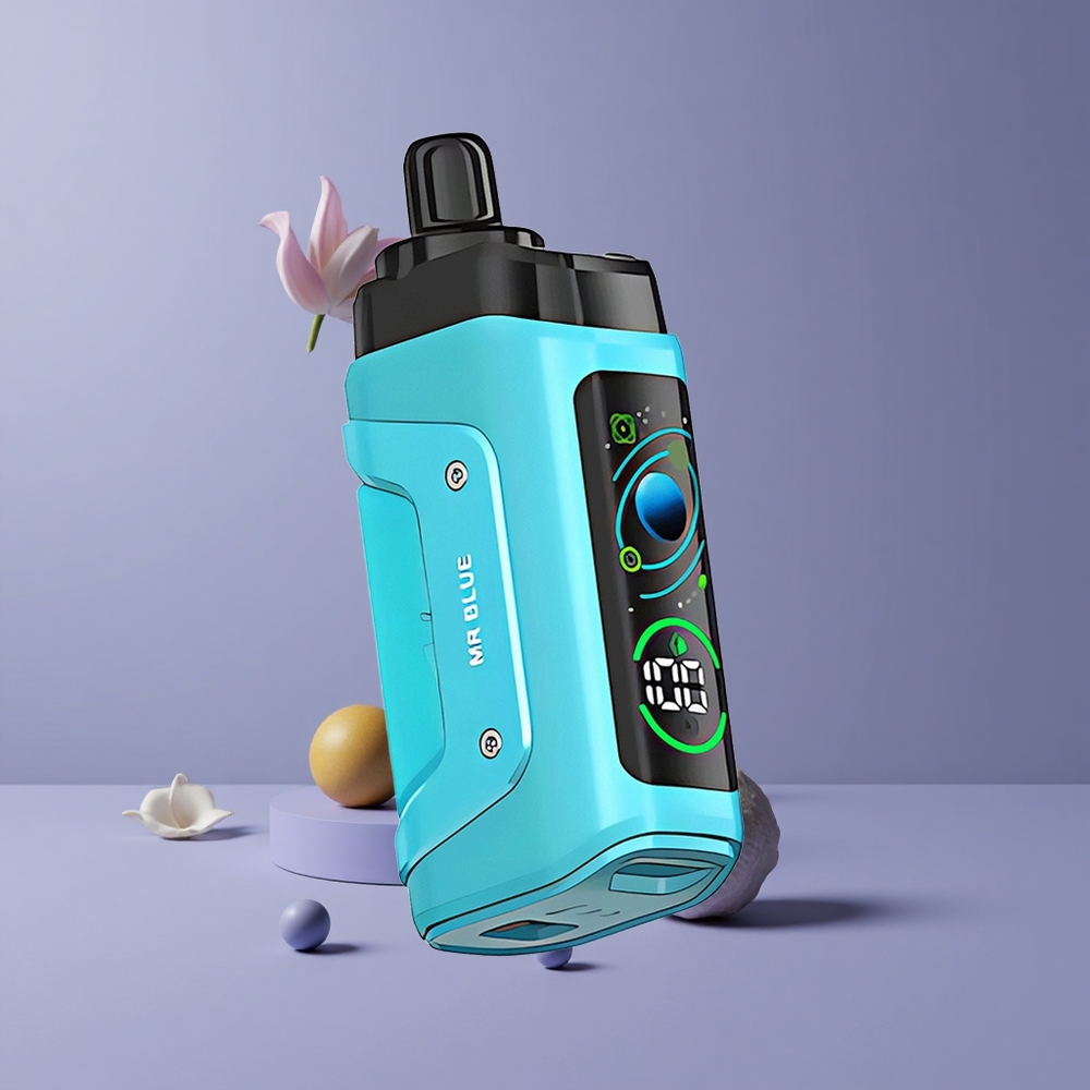 Razz Bar 45000 Puffs Eldobható Vape Állítható Légáramlással és Kék Razz Bar 45000 Puffs Eldobható Vape Állítható Légáramlással és Kék