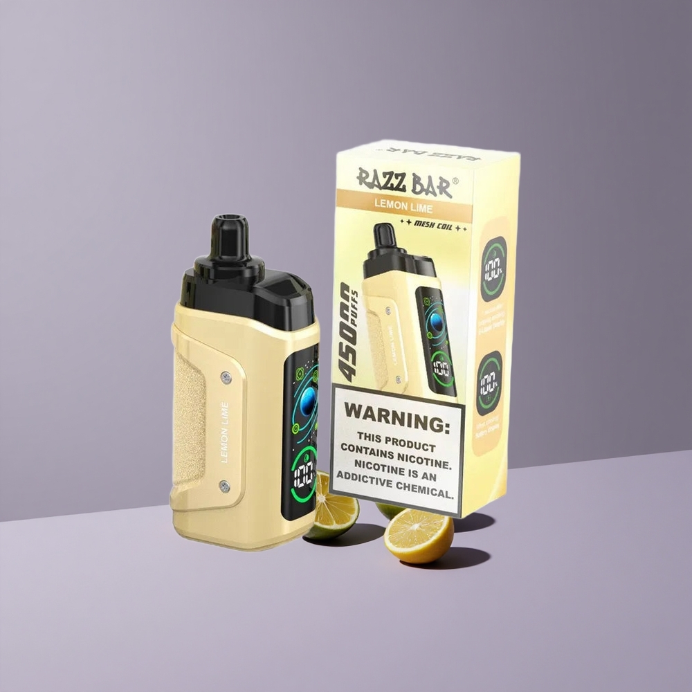 Razz Bar 45000 Puffs Elszívható Vape Citrom Lime és Állítható Légáramlás