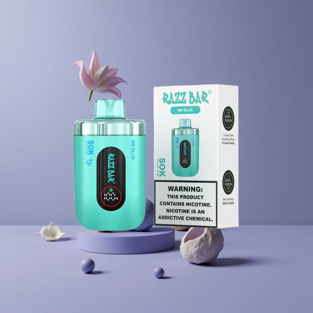 Razz Bar 50K Puffs Eldobható Vape – Kék Mr (50000 Füst)