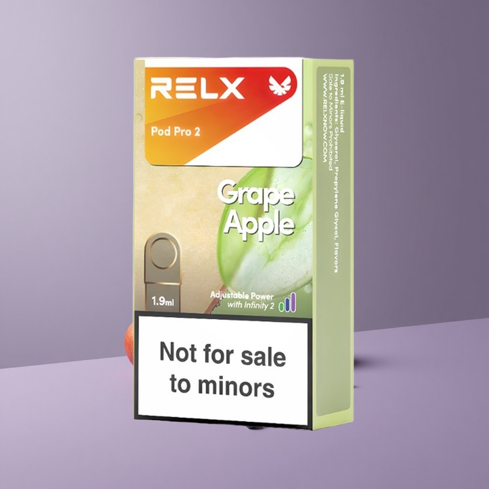 RELX Pod Pro 2 0% Nikotin 600 Löket Almás Szőlős RELX Pod Pro 2 0% Nikotin 600 Löket Almás Szőlős