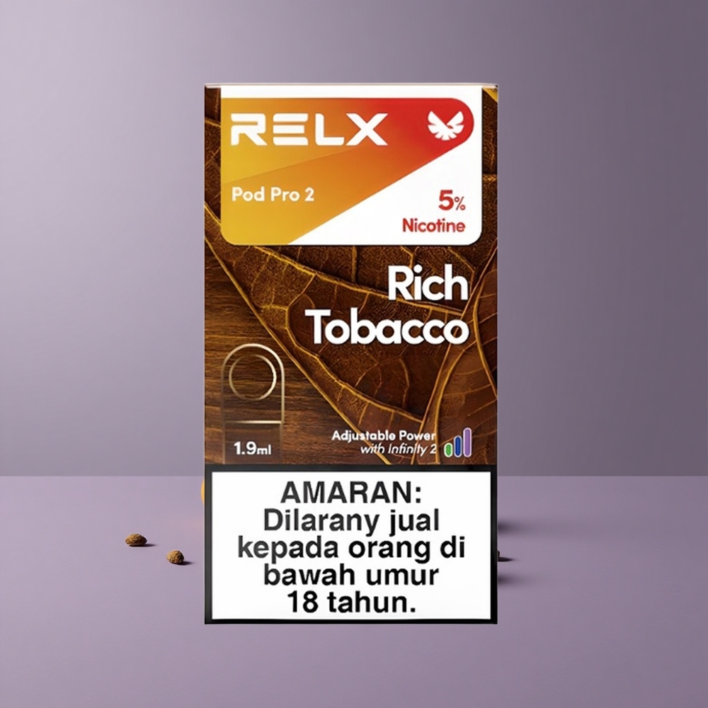 RELX Pod Pro 2 Gazdag Dohány – 600 Puffs (1,9ml)