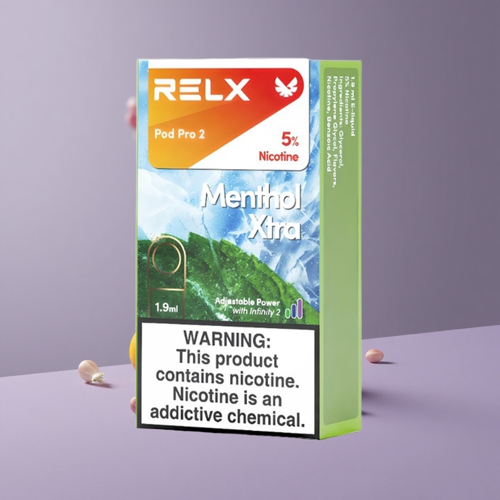 RELX Pod Pro 2 Mentol Xtra – 5% Nikotin, 600 szippantás