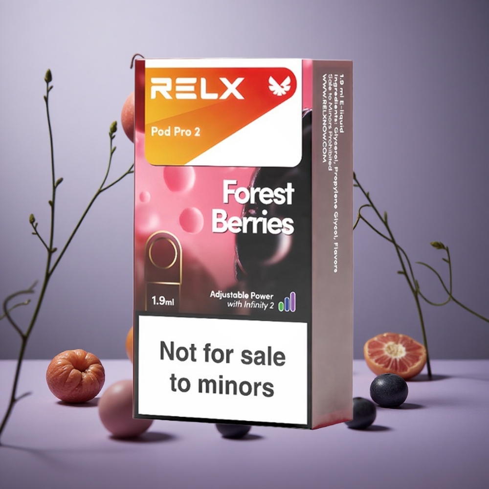 RELX Pod Pro 2 – Nikotinszint: 0% – Erdei Bogyók