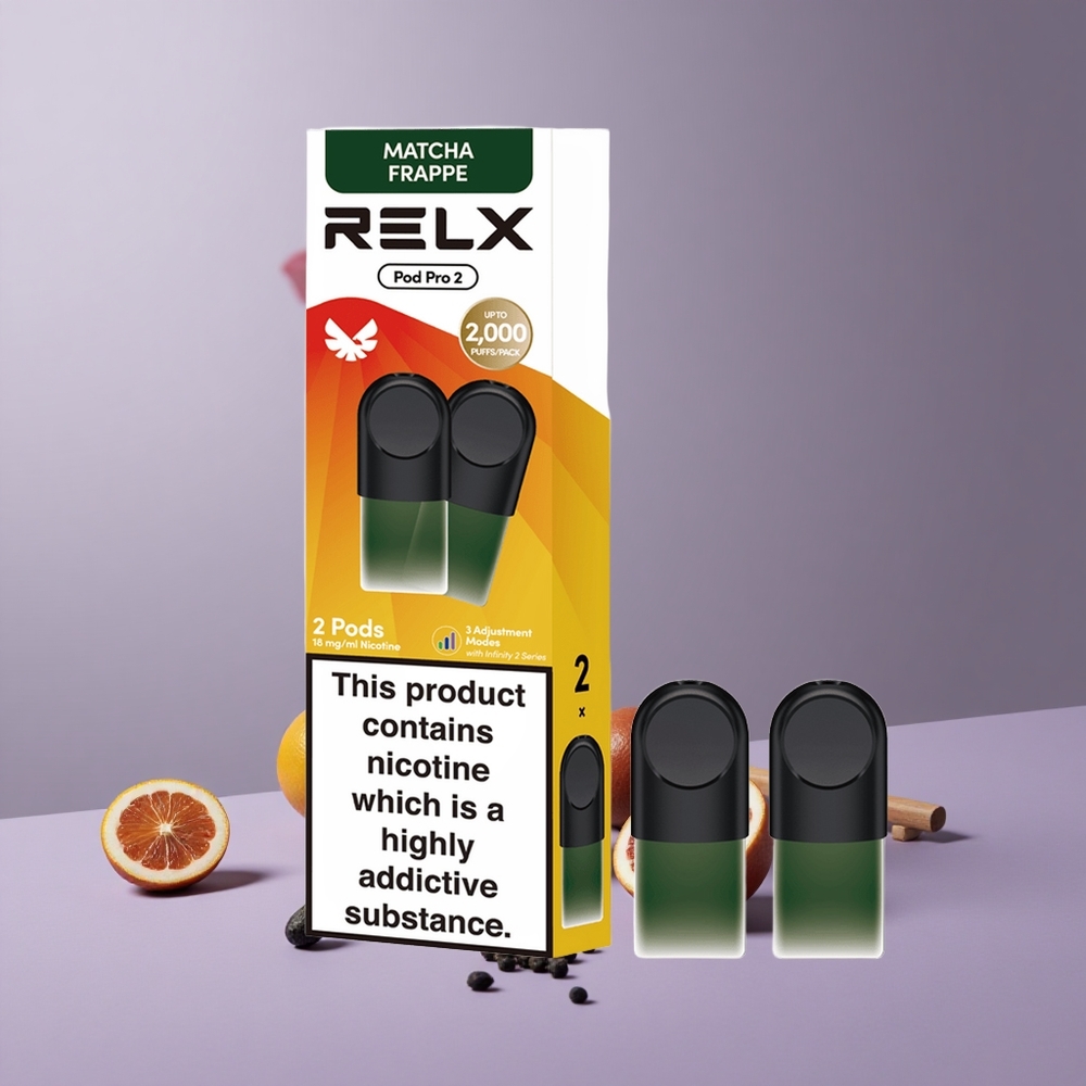 RELX Pod Pro 2 Tea-Matcha Frappe Tea 1,9ml-es tartály és 600 füst